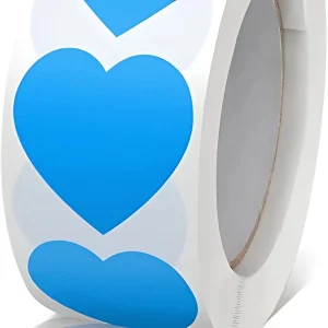 Etiquetas formas de corazon
