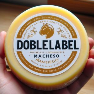 etiqueta redonda para queso